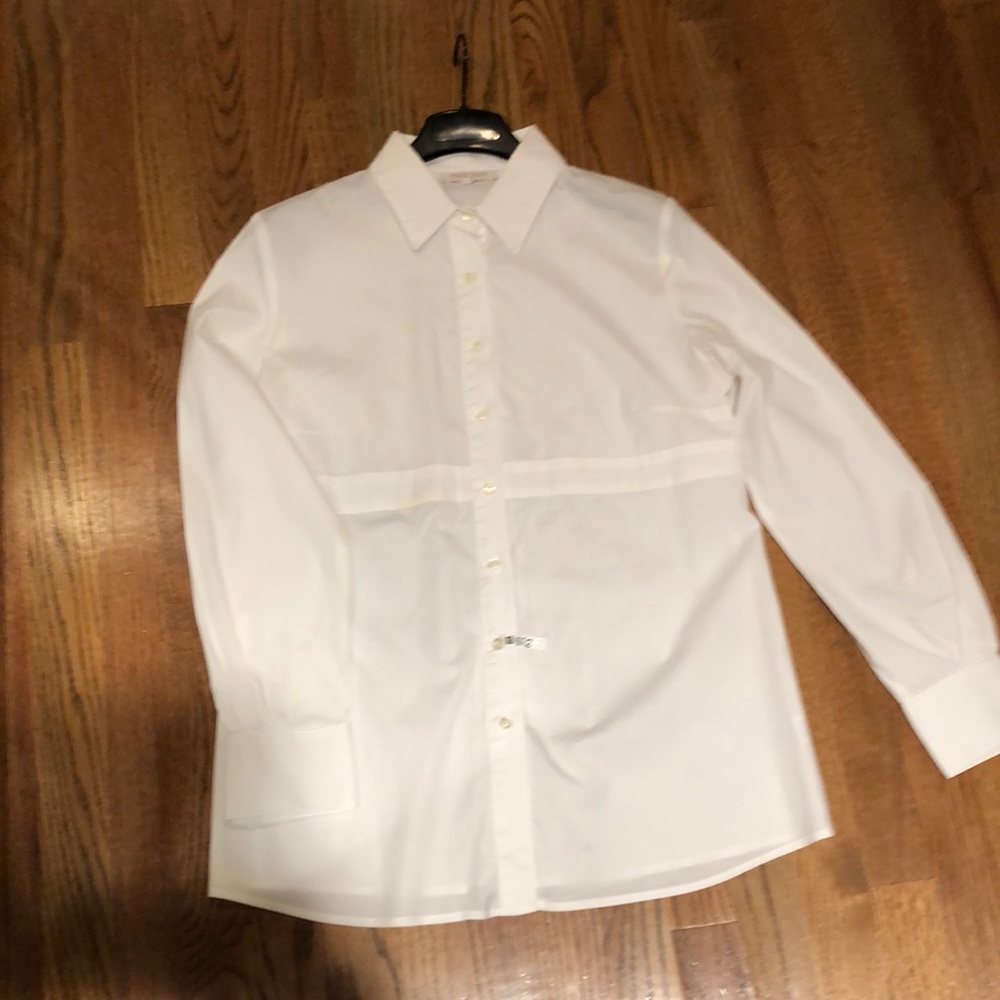 Rosie Pope White Button-down maternity shirt